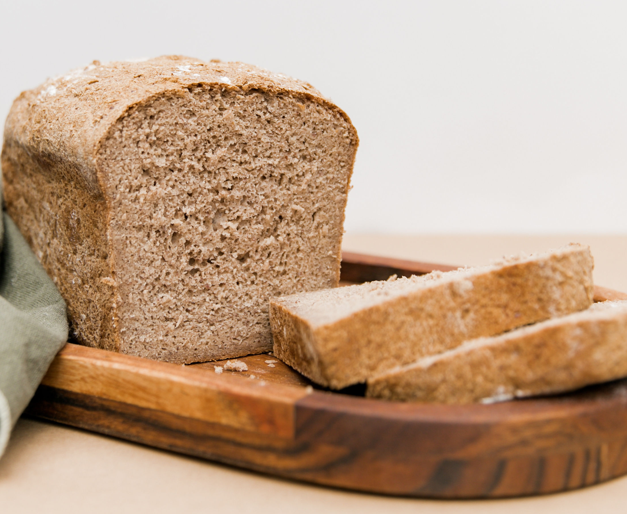 Gluten free bread: aways sliced to perfection.